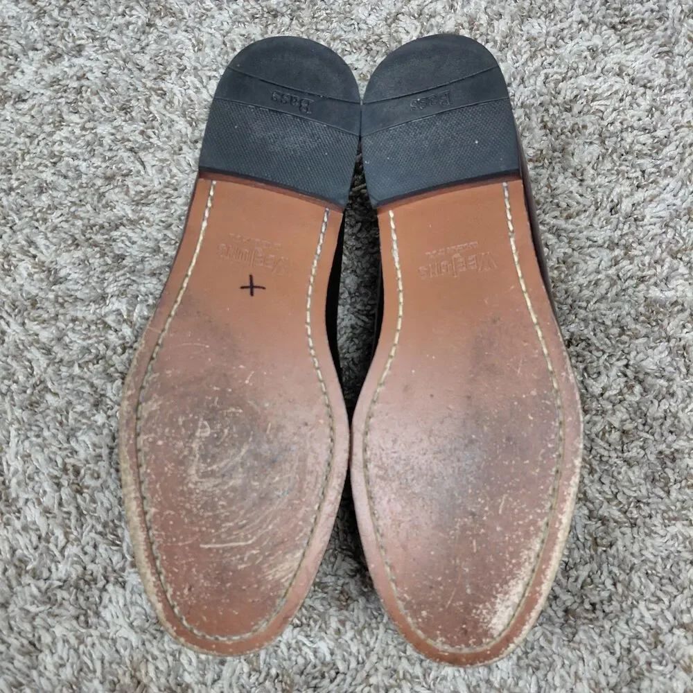 G.H. Bass & Co. Weejuns Burgundy Leather Penny Loafers Men's 11.5 EE Shoes